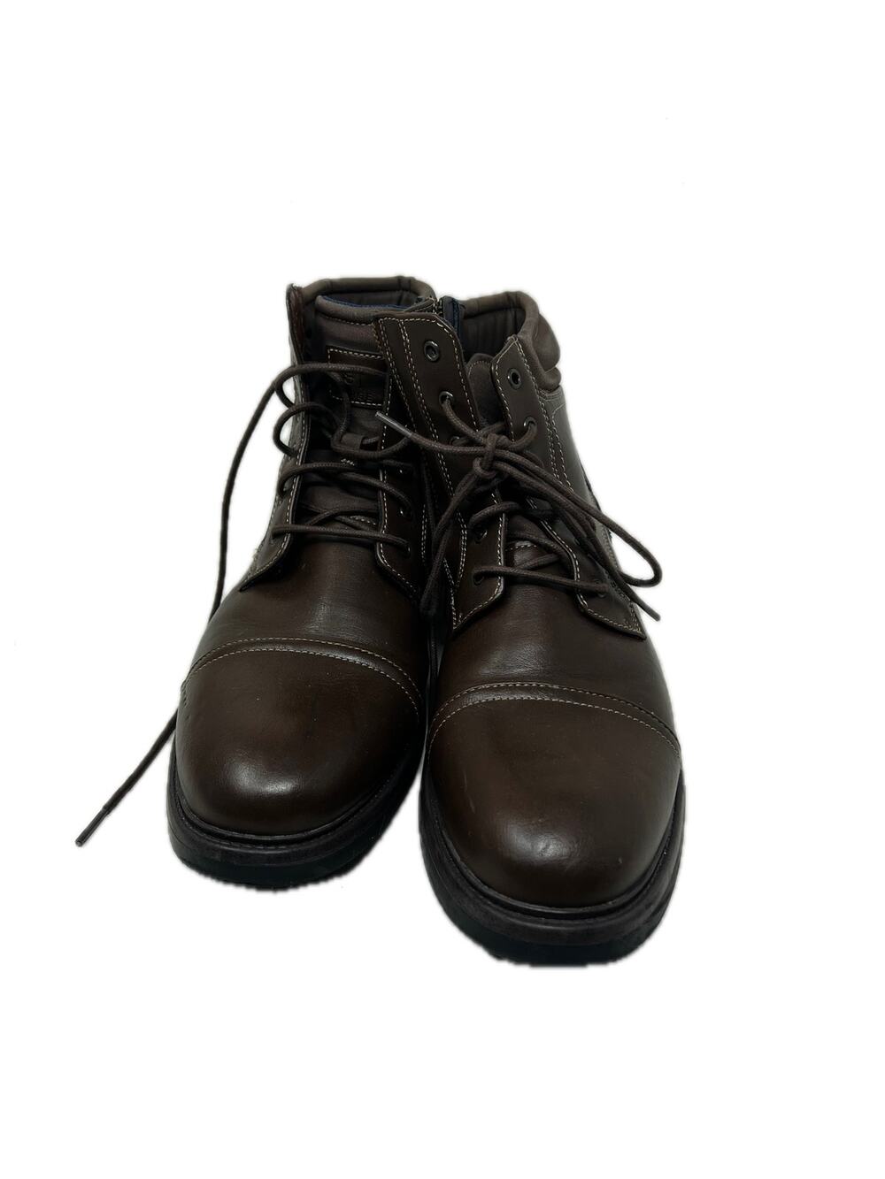 George Men's Faux Leather Lace Up Boots Mens 13